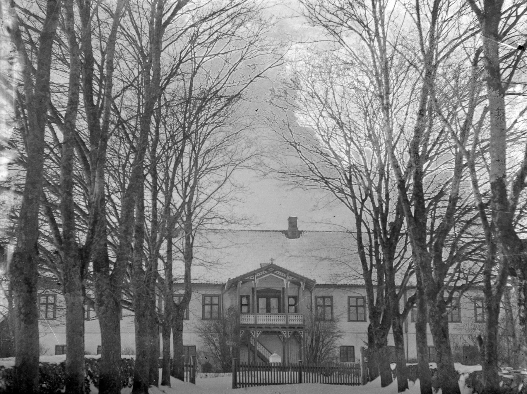 The main house with a Swiss-style veranda