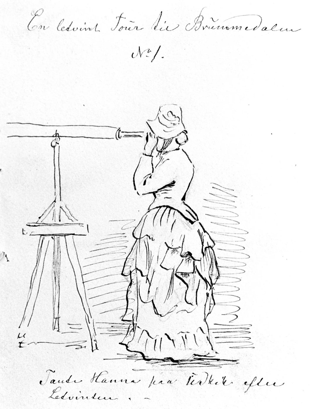 Woman at a telescope