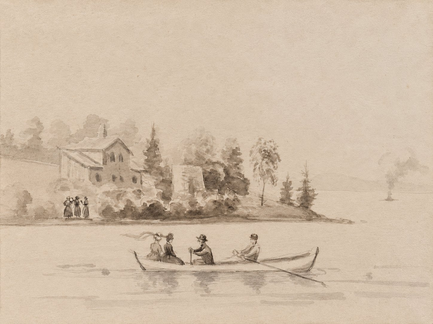 Rowing boat on Mjøsa